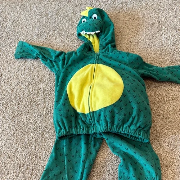 Carter's Green and Yellow Dinosaur Costume 24m - Picture 1 of 3